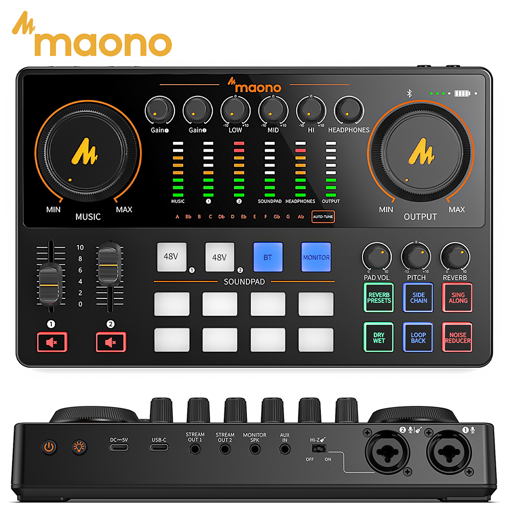 Elgato Stream Deck - Interface de Áudio MaonoCaster E2 Gen2