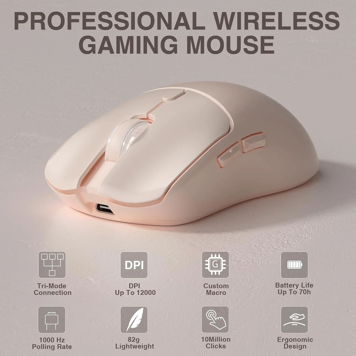 Gaming Esports Esports - Mouse Gamer Sem Fio Tri-mode AULA