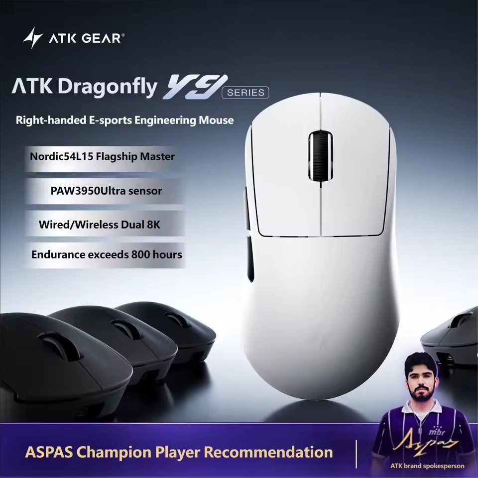 Ultimate Esports Gaming - Mouse Gamer Sem Fio ATK Y9