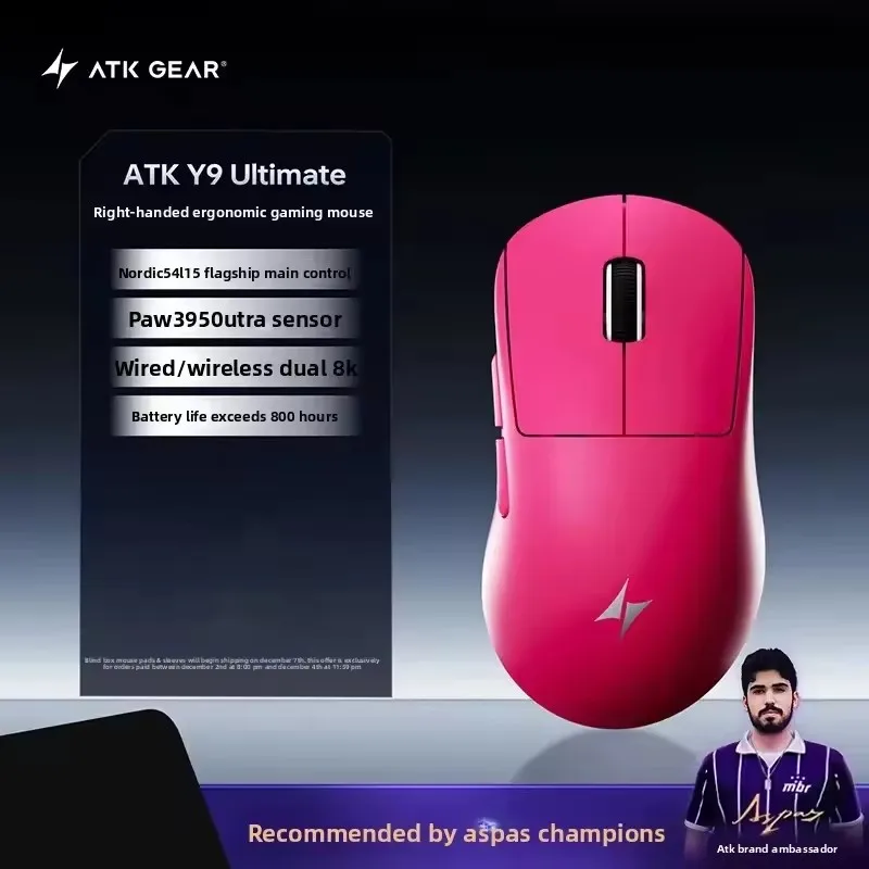 Ultimate Esports Gaming - Mouse Gamer Sem Fio ATK Y9