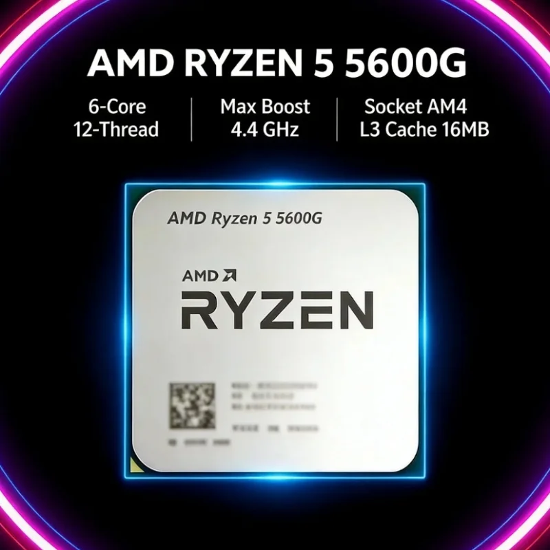 Amd Cpu Ryzen 5 - Processador AMD Ryzen 5 5600G 6C