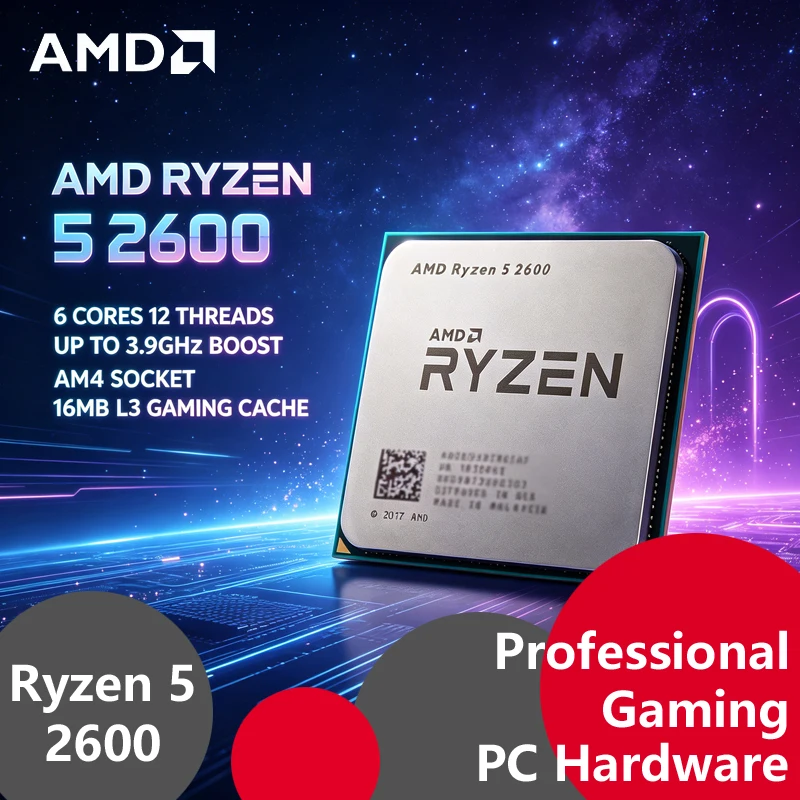 Amd Cpu Ryzen 5 - Processador AMD Ryzen 5 2600 Tray