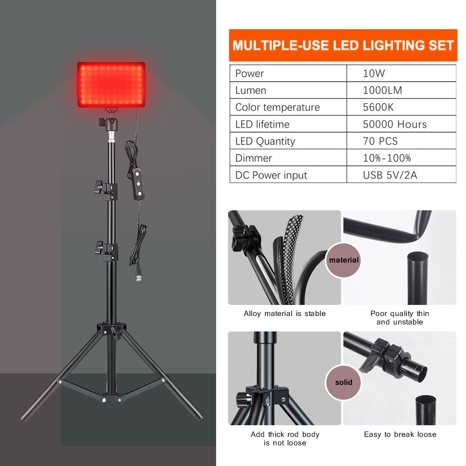 Painel de luz led para fotogra - Led Light Panel Stream avaliação e preço