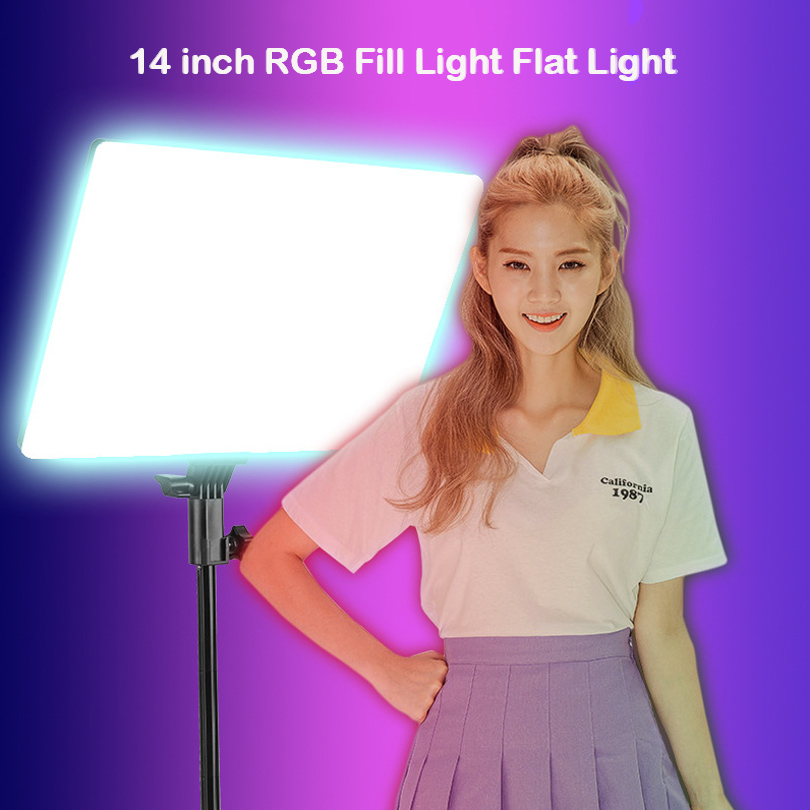 Luz de vídeo led rgb 14 '', co - Led Light Panel Stream avaliação e preço