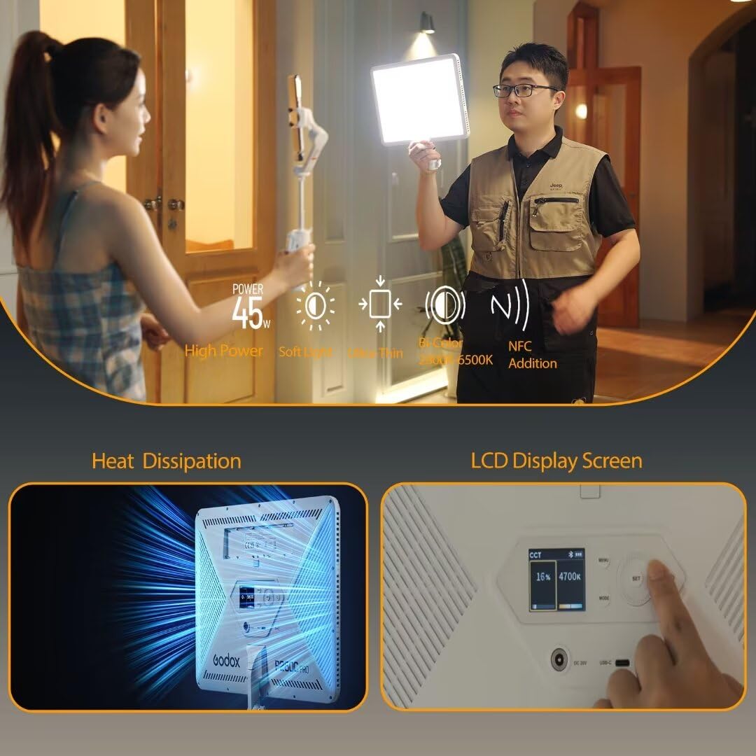 Godox p260c pro led painel de  - Led Light Panel Stream avaliação e preço