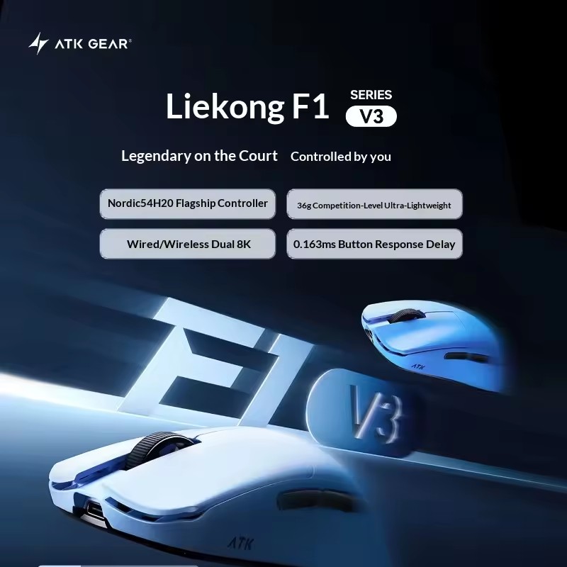 Mouse Sem Fio Tri-Mode ATK F1  - Gaming Esports Esports avaliação e preço