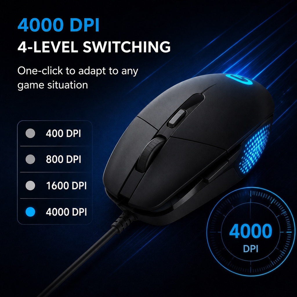Mouse Óptico Com Fio Logitech  - Zero Esports Gaming Gear avaliação e preço