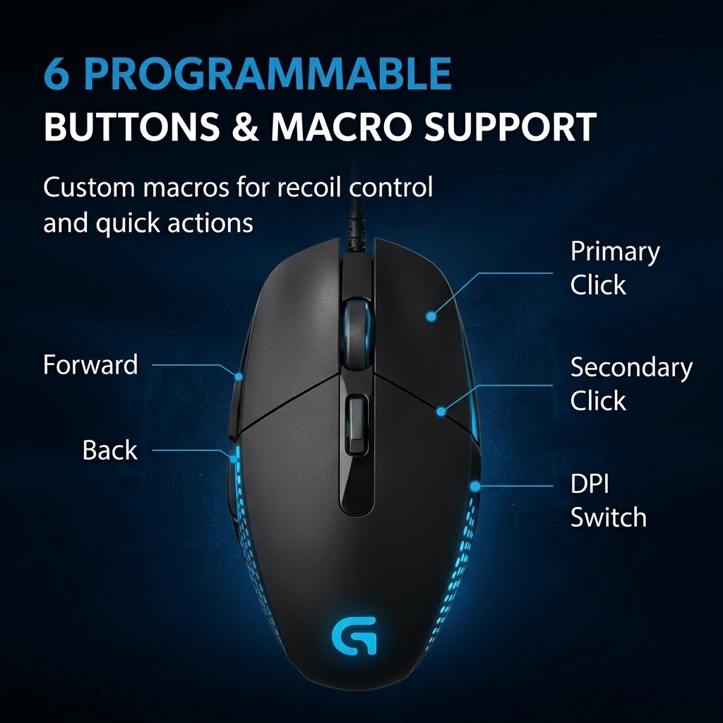 Mouse Óptico Com Fio Logitech  - Zero Esports Gaming Gear avaliação e preço